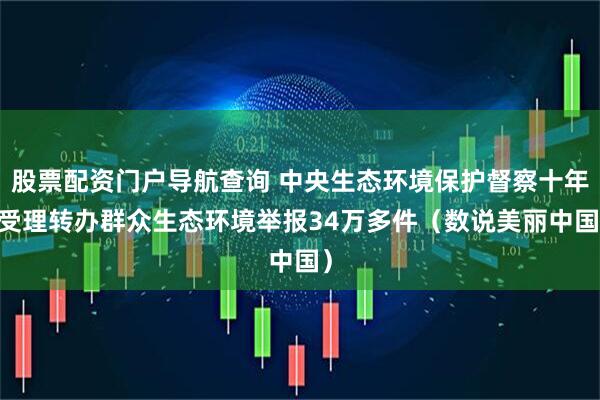 股票配资门户导航查询 中央生态环境保护督察十年 受理转办群众生态环境举报34万多件（数说美丽中国）